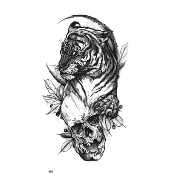 (11 Sheets) Men Women Temporary Tattoo Half Sleeve for Arm Back Leg Body Tattoos - Picture 3 of 12